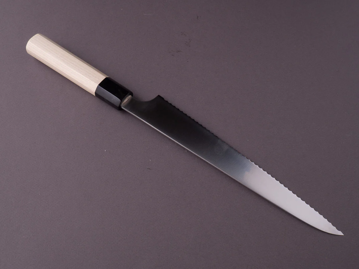 Hitohira - Imojiya TH - Stainless - 240mm - Bread Knife - Magnolia Handle - Image 3