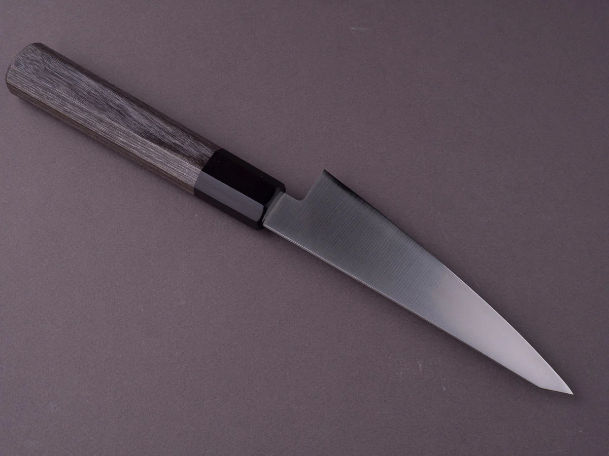Hitohira - Imojiya TH - Stainless - Honesuki Kaku - Grey Pakka Handle - Image 3