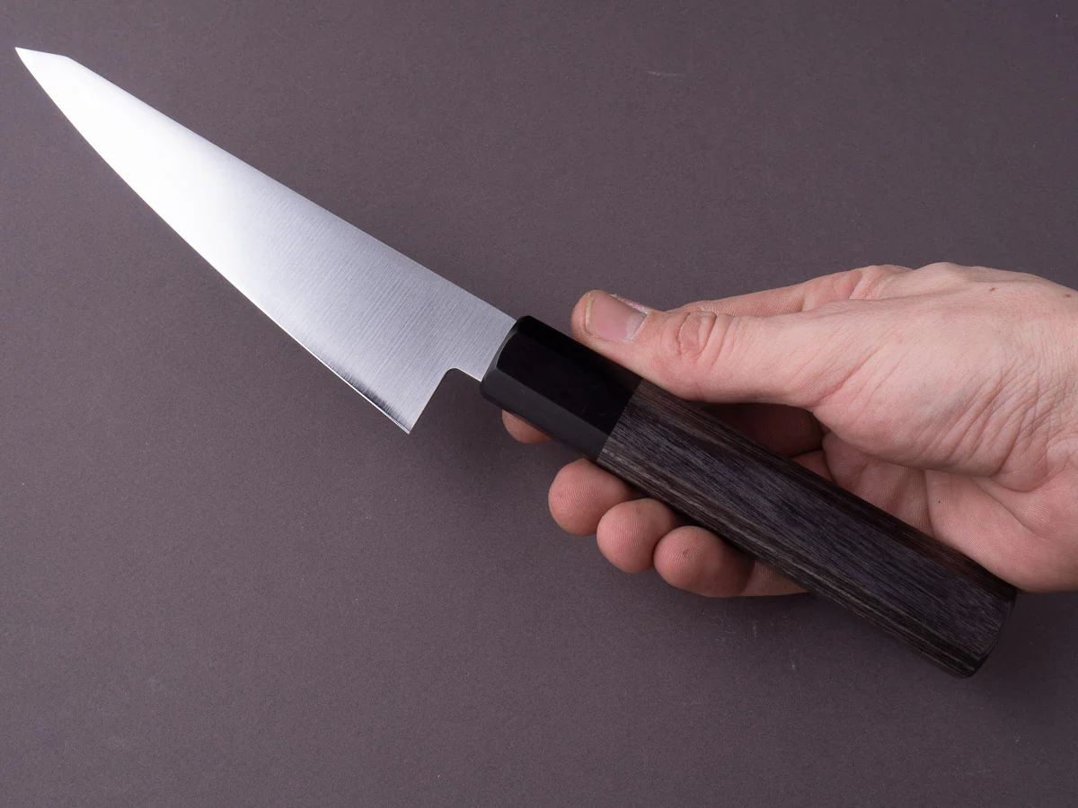 Hitohira - Imojiya TH - Stainless - Honesuki Kaku - Grey Pakka Handle - Image 7