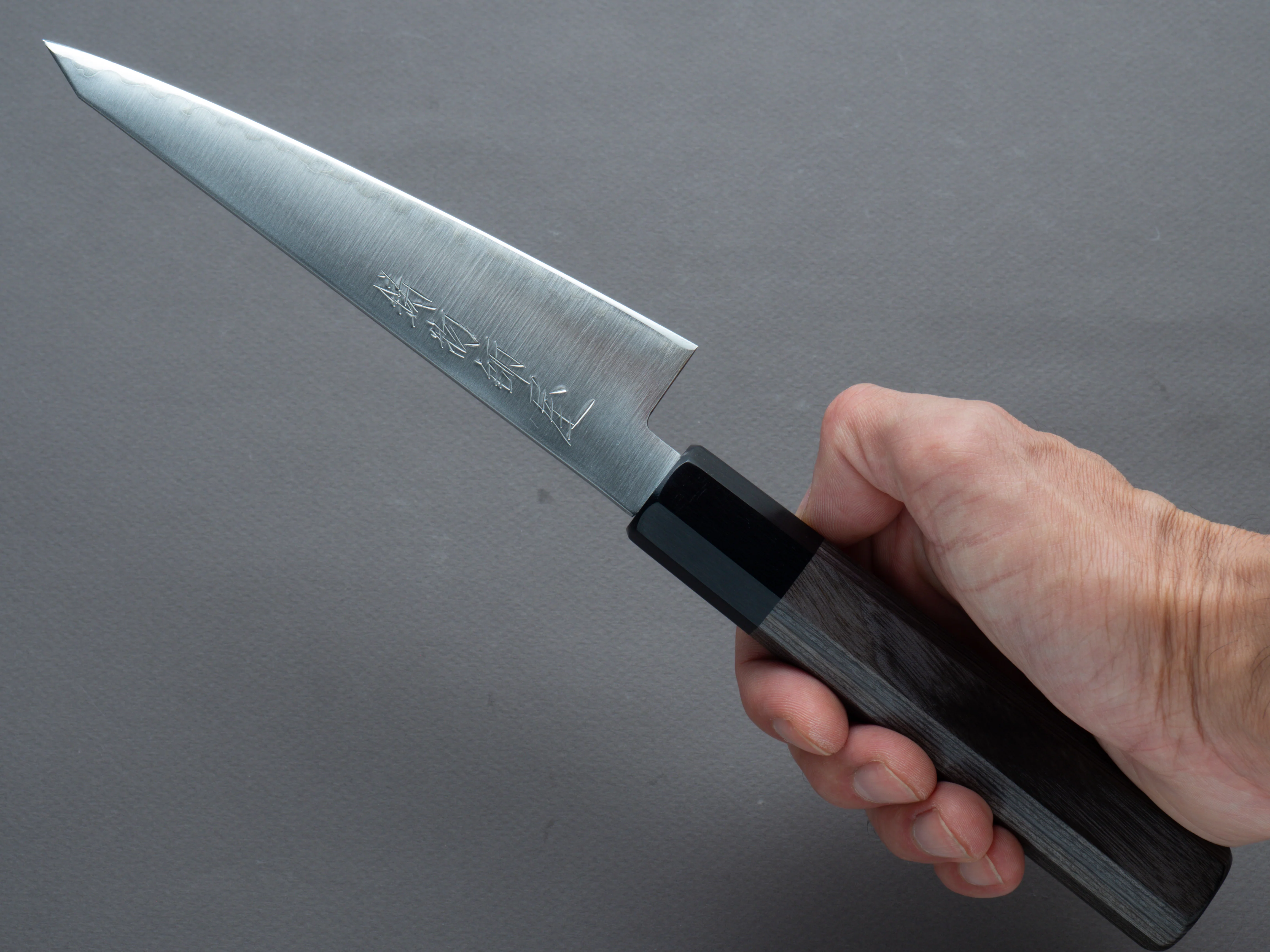 Hitohira - Imojiya TH - Super Blue - Honesuki Kaku - Gray Pakka Handle - Image 7