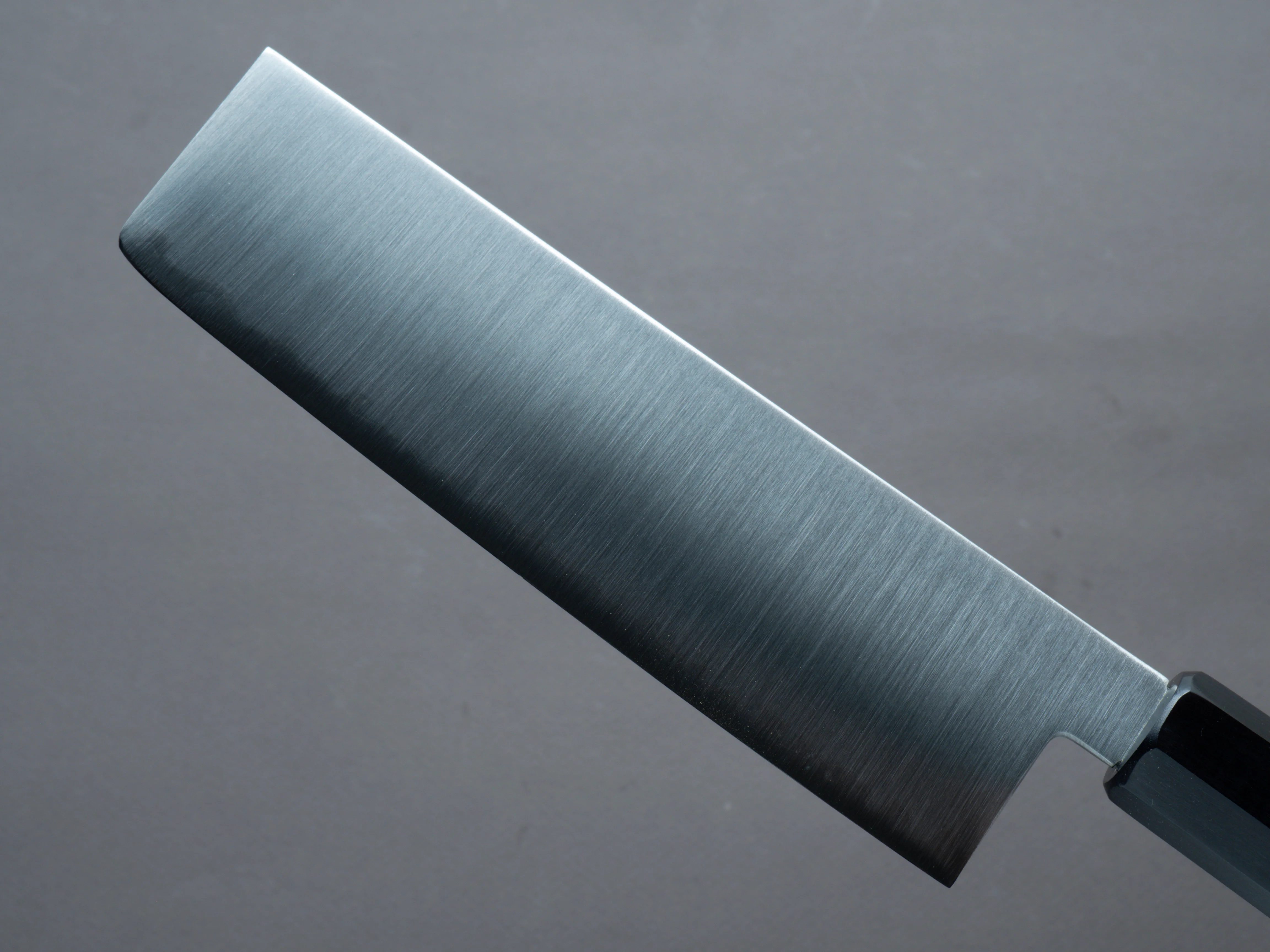 Hitohira - Imojiya TH - Super Blue - Nakiri - Gray Pakka Handle - Image 3