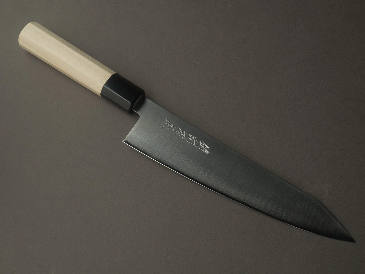 Hitohira - Imojiya TH - Super Blue Stainless Clad - 210mm Kiritsuke Gyuto - Ho Wood Handle