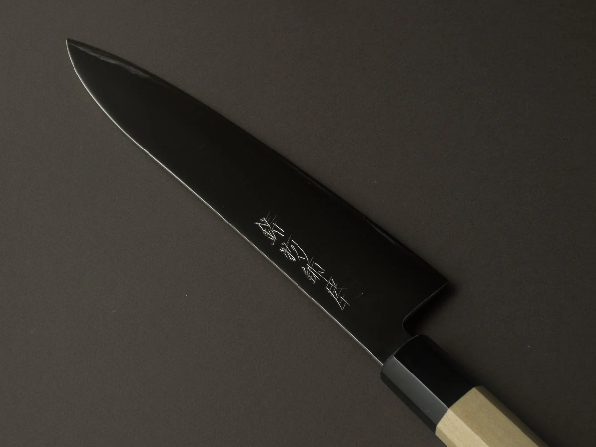 Hitohira - Imojiya TH - Super Blue Stainless Clad - 240mm Gyuto - Ho Wood Handle - Image 2