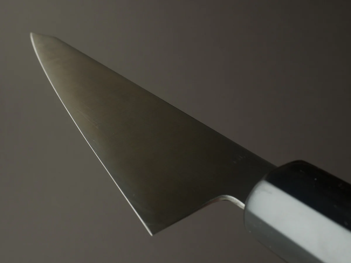 Hitohira - Imojiya TH - Super Blue Stainless Clad - Honesuki Kaku - Ho Wood Handle - Image 10