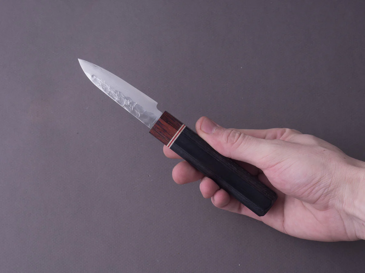 Hitohira - Imojiya ST - VG10 - Tsuchime Damascus - 75mm Paring - Wa Handle - Image 5