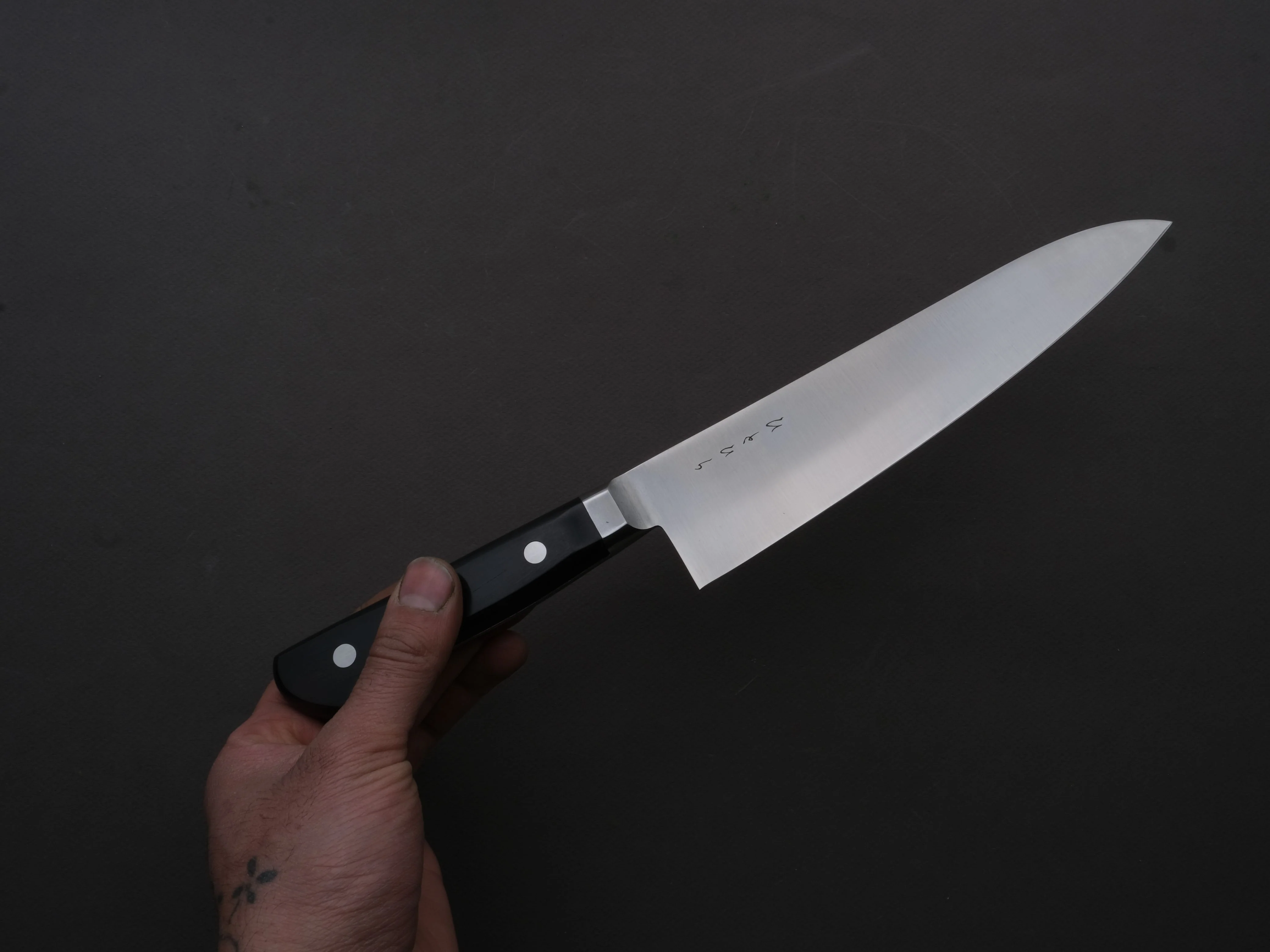 Hitohira - KH MV - Stainless - Gyuto - 195mm - Western Handle - Image 4