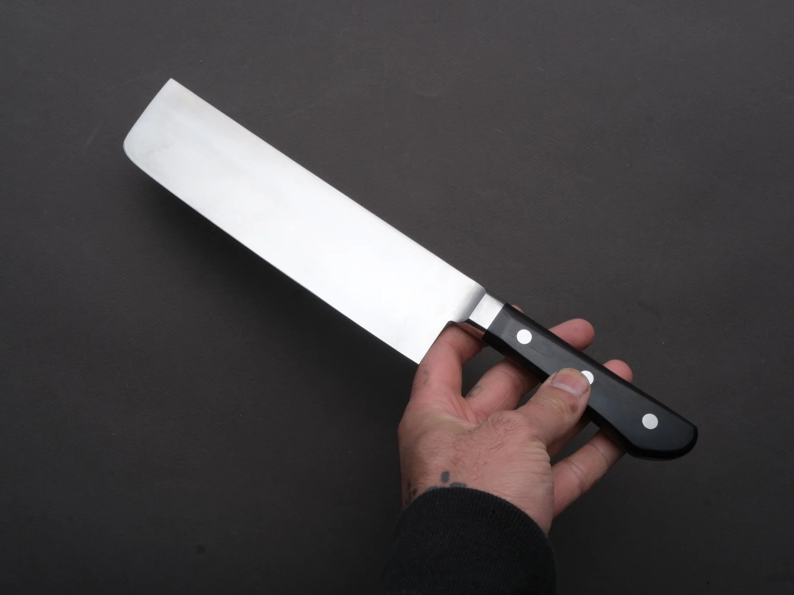 Hitohira - KH MV - Stainless - Nakiri - 185mm - Pakka Handle - Image 4