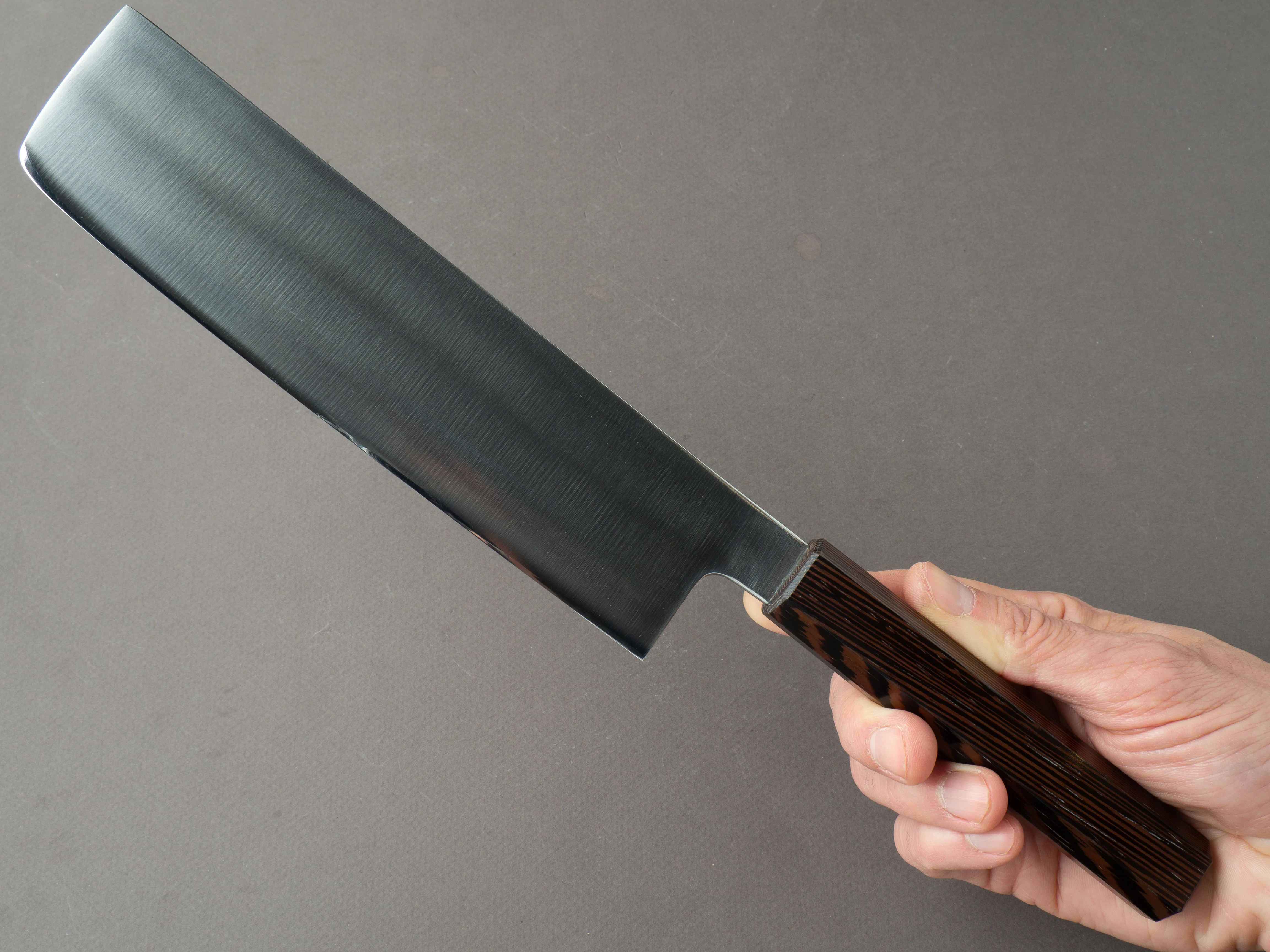 Hitohira - KH - Stainless - 180mm Nakiri - Wenge Handle - Image 6