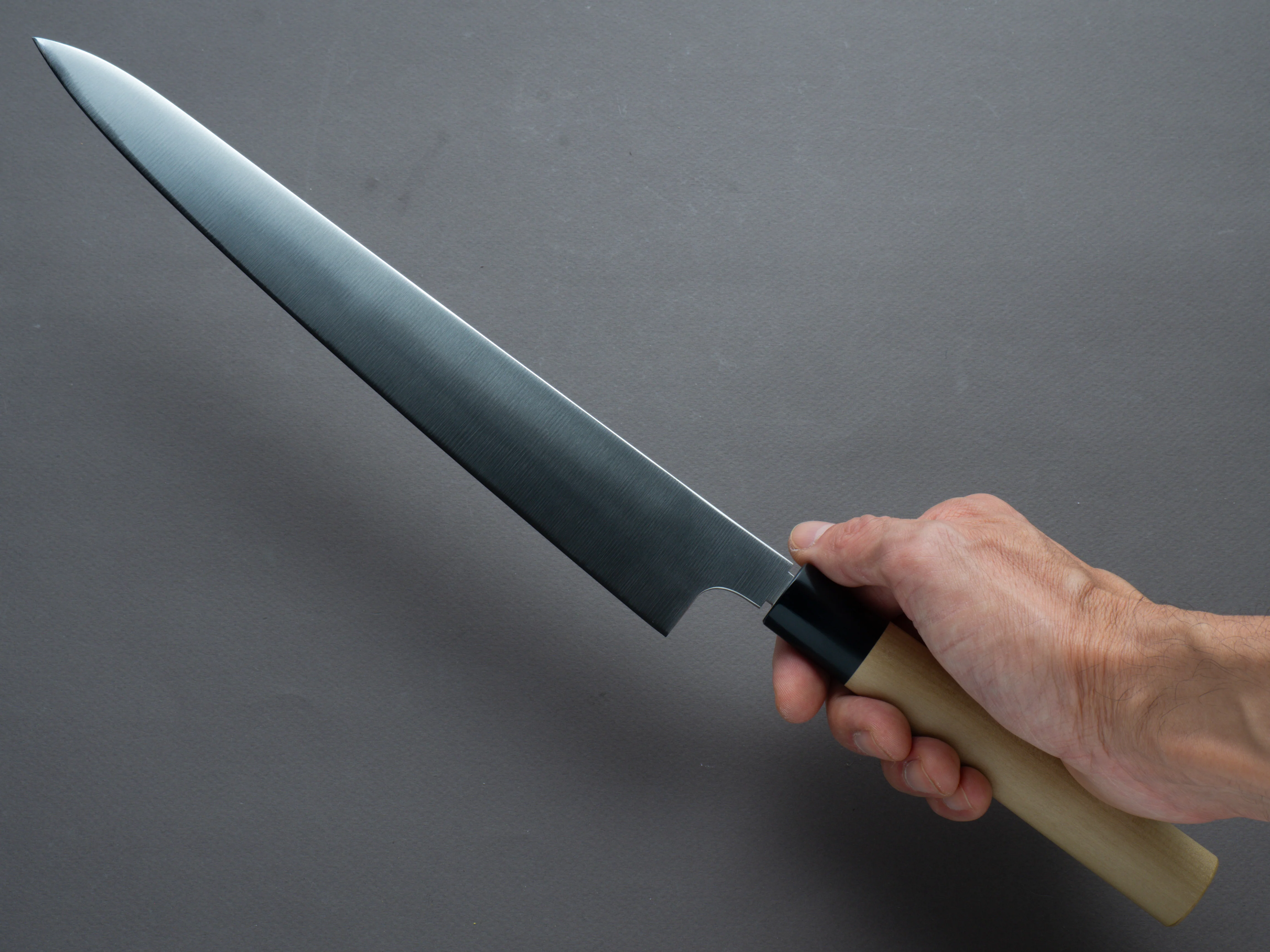 Hitohira - KH - Stainless - 270mm - Sujihiki - Ho Wood Handle (D-Shape) - Image 6
