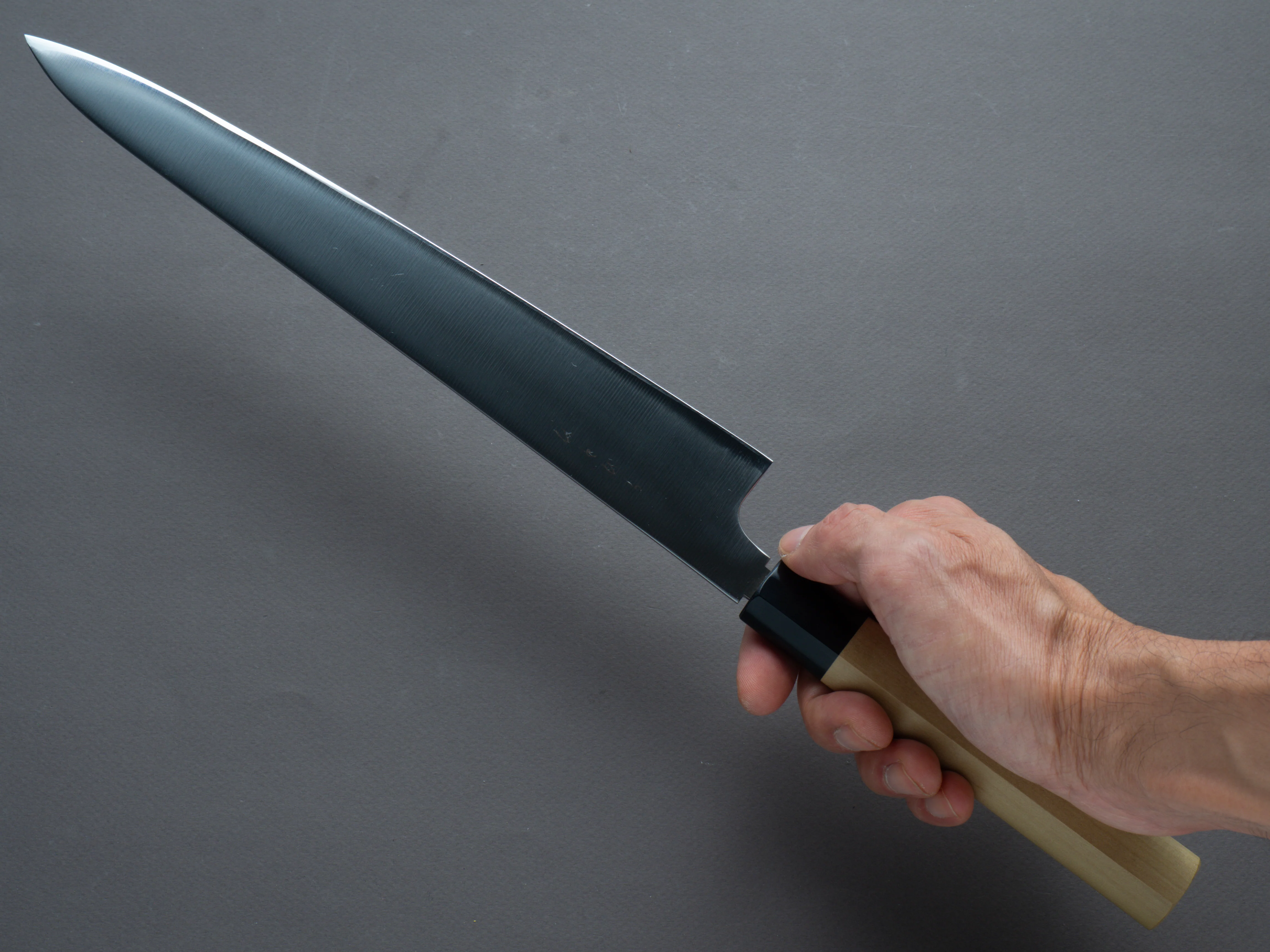 Hitohira - KH - Stainless - 270mm - Sujihiki - Ho Wood Handle (D-Shape) - Image 7
