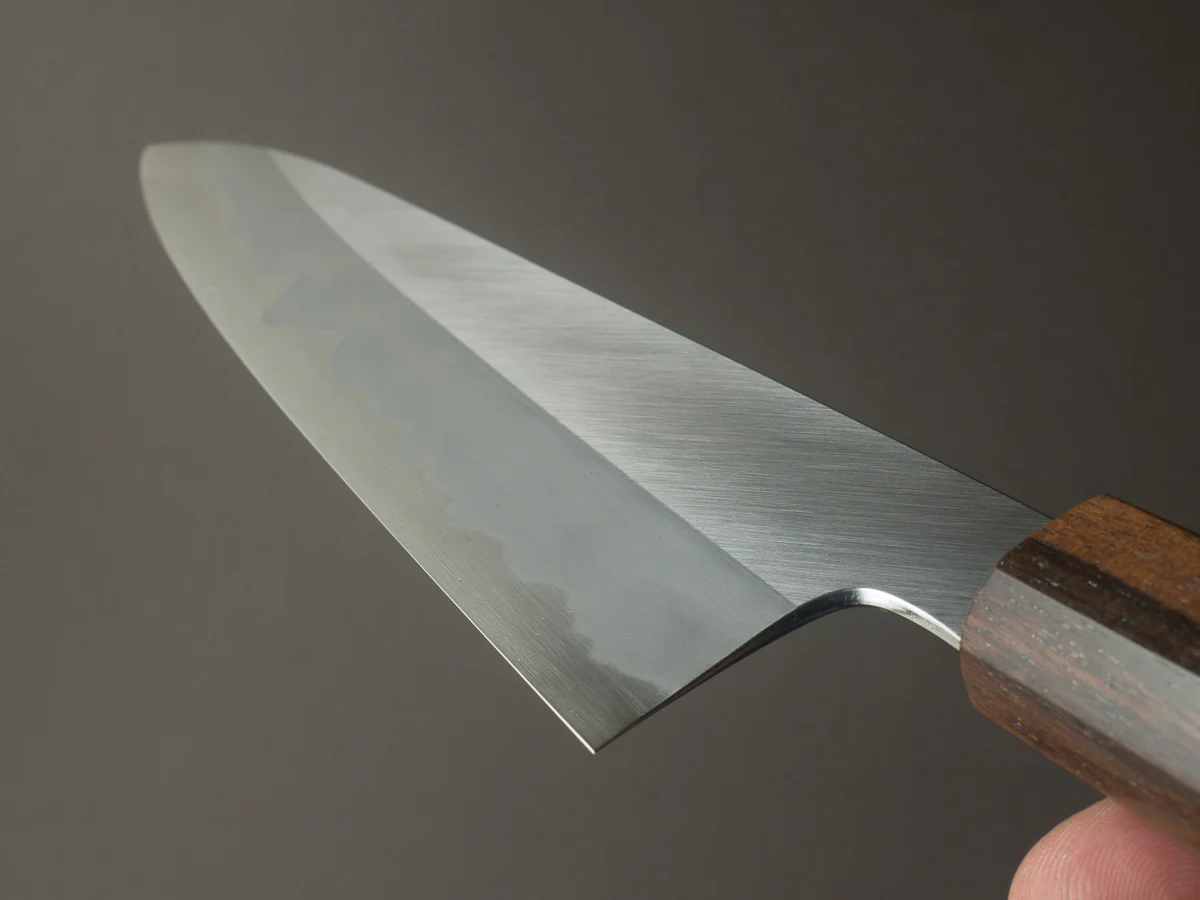 Hitohira - Kikuchiyo x Kyuzo - White #2 - Migaki - 210mm Gyuto - Cherry Handle - Image 11