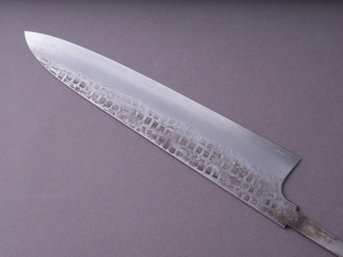 Hitohira - Kikuchiyo x Kyuzo - Ginsan - Amime - 240mm Gyuto - No Handle - Image 5
