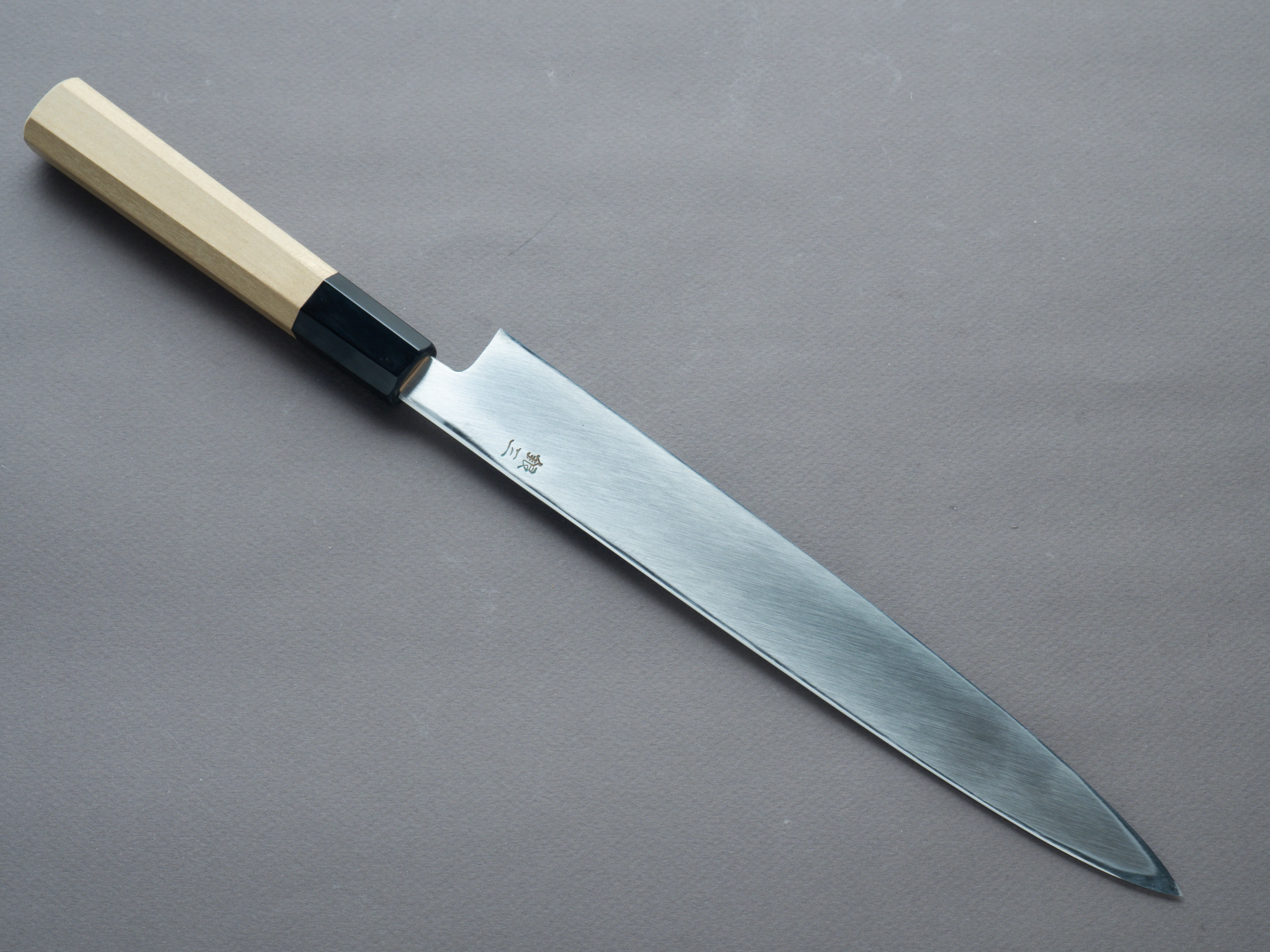 Hitohira - Kikuchiyo - Mosuke - Silver #3 - 240mm Yanagiba - Ho Wood Handle (Saya) - Image 2