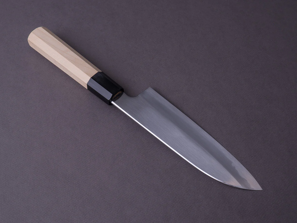 Hitohira - Kikuchiyo - Ren - White #2 - 180mm Santoku - Ho Wood Handle - Image 2