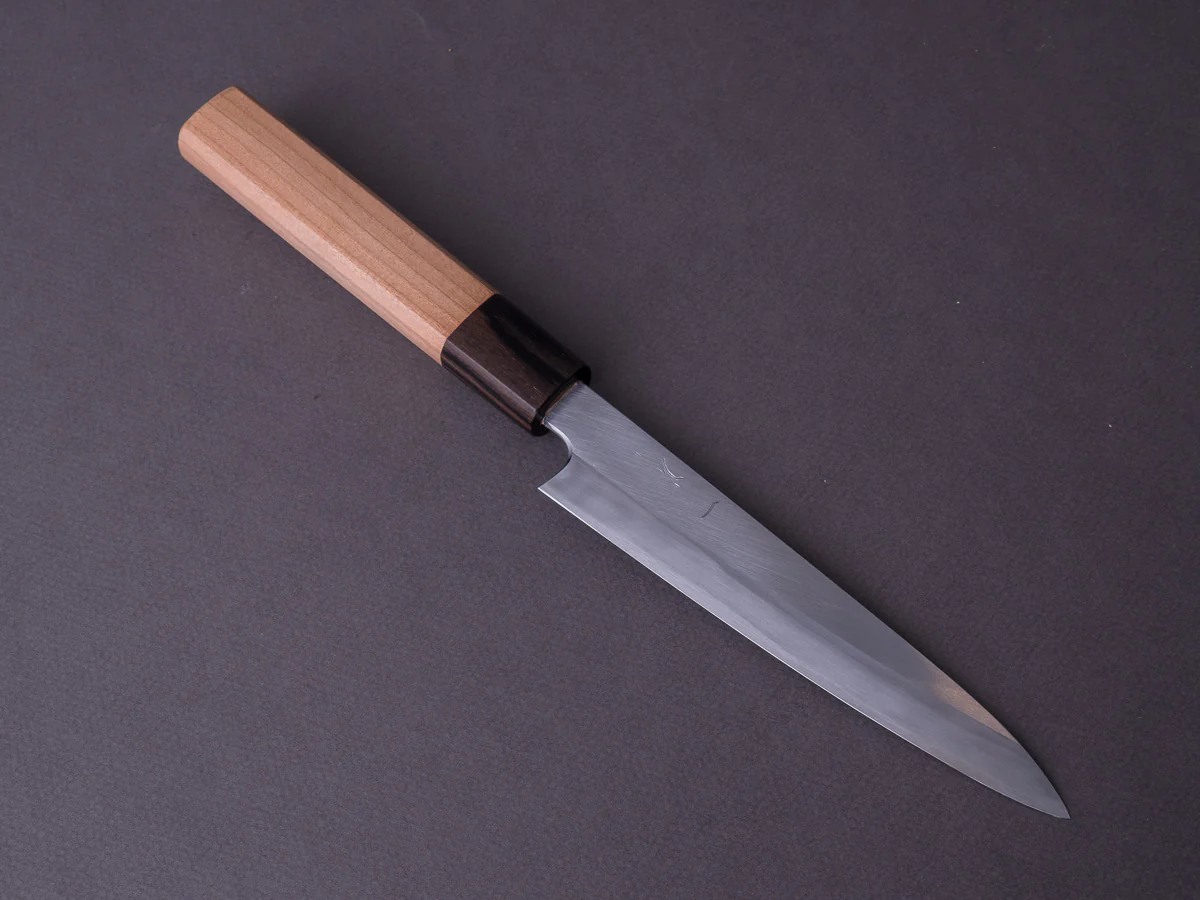 Hitohira - Kikuchiyo x Kyuzo - White #2 - Migaki - 150mm Petty - Cherry Handle