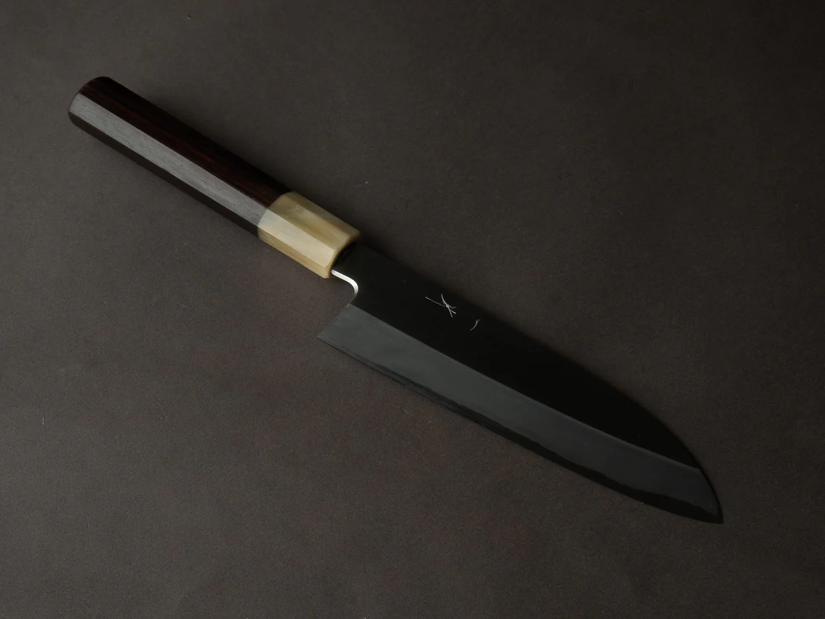 Hitohira - Kikuchiyo x Kyuzo - White #2 - Migaki - 180mm - Santoku - Taihei Rosewood