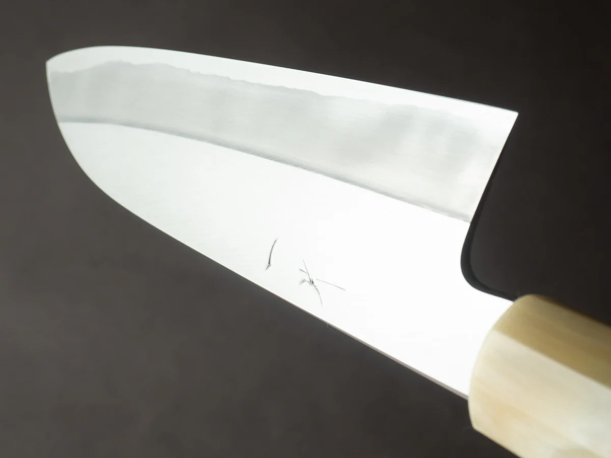 Hitohira - Kikuchiyo x Kyuzo - White #2 - Migaki - 180mm - Santoku - Taihei Rosewood - Image 10