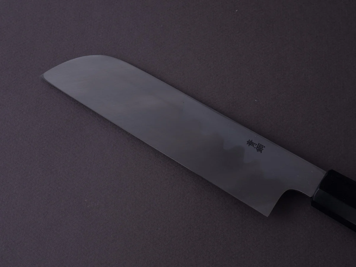 Hitohira - Kikuchiyo x Manzo - Blue #2 - 180mm Kamagata Usuba - Ho Wood Handle - Image 6