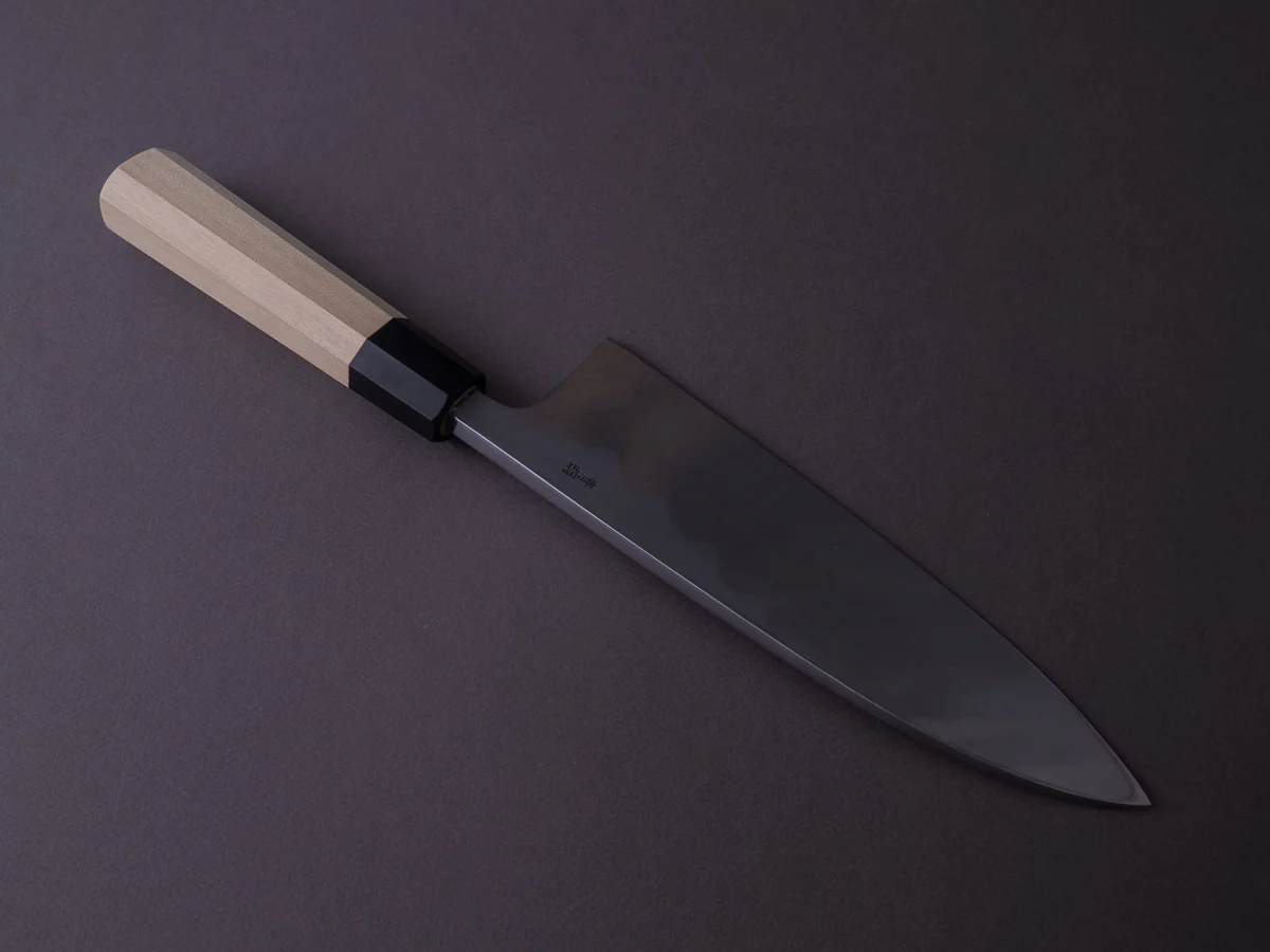 Hitohira - Kikuchiyo x Manzo - Blue #2 - Deba - 210mm - Ho Wood Handle - Saya - Image 5