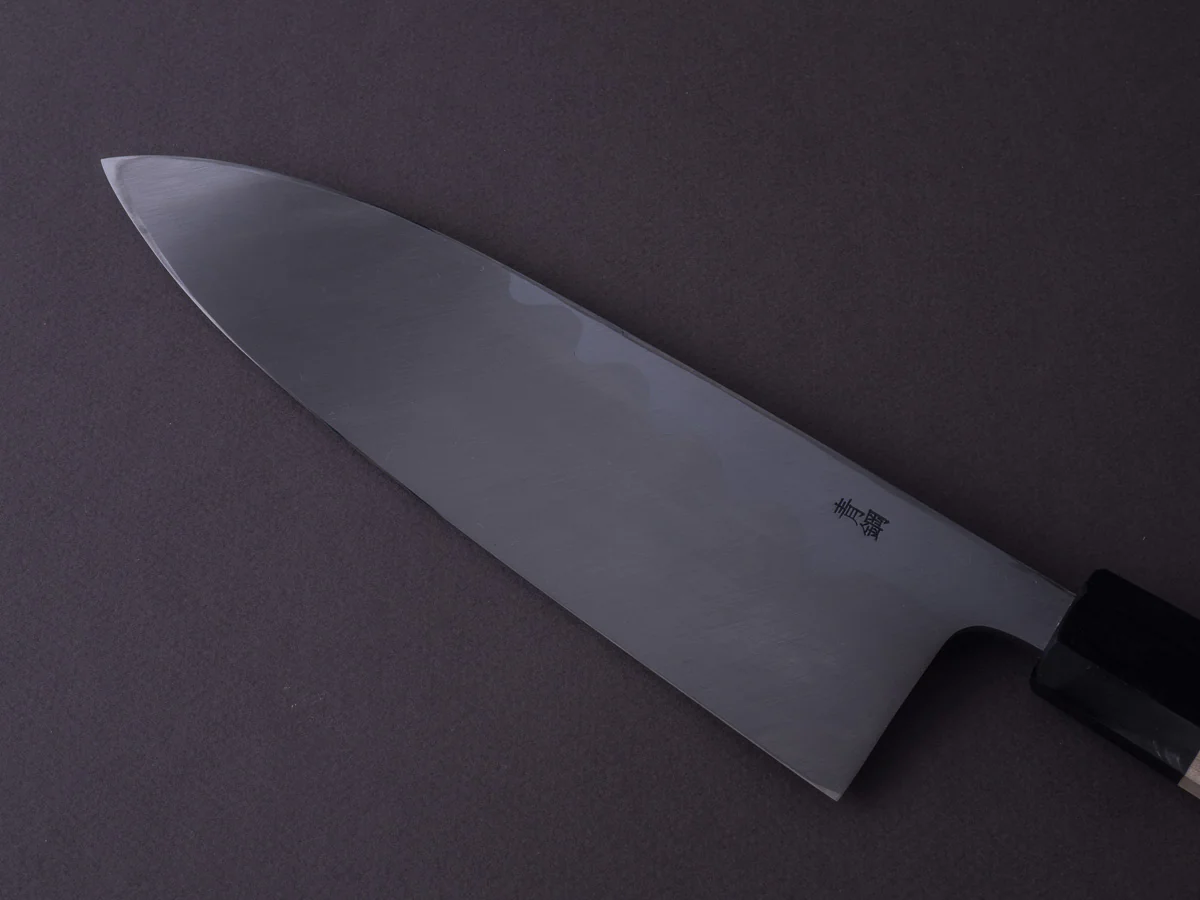 Hitohira - Kikuchiyo x Manzo - Blue #2 - Deba - 210mm - Ho Wood Handle - Saya - Image 7
