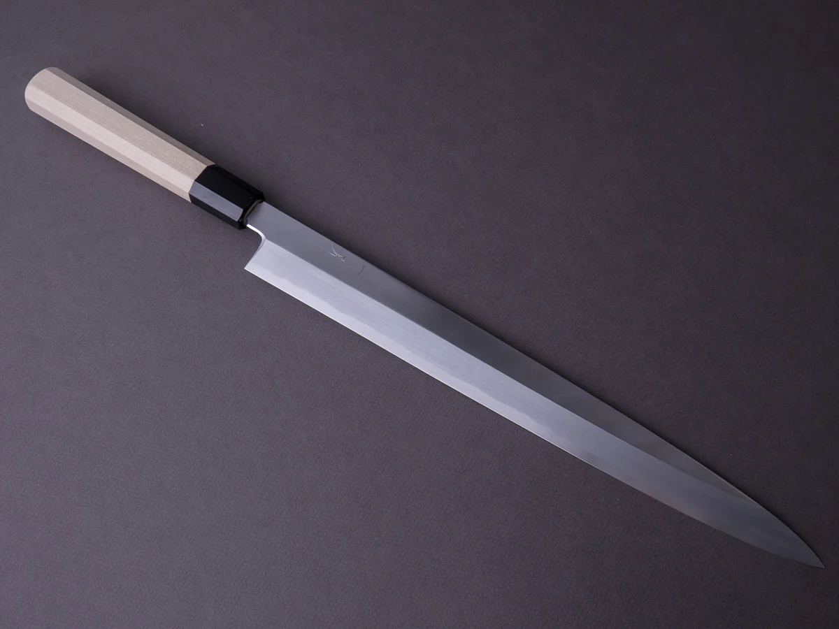 Hitohira - Kikuchiyo x Manzo - Blue #2 - 330mm Yanagiba - Ho Wood Handle
