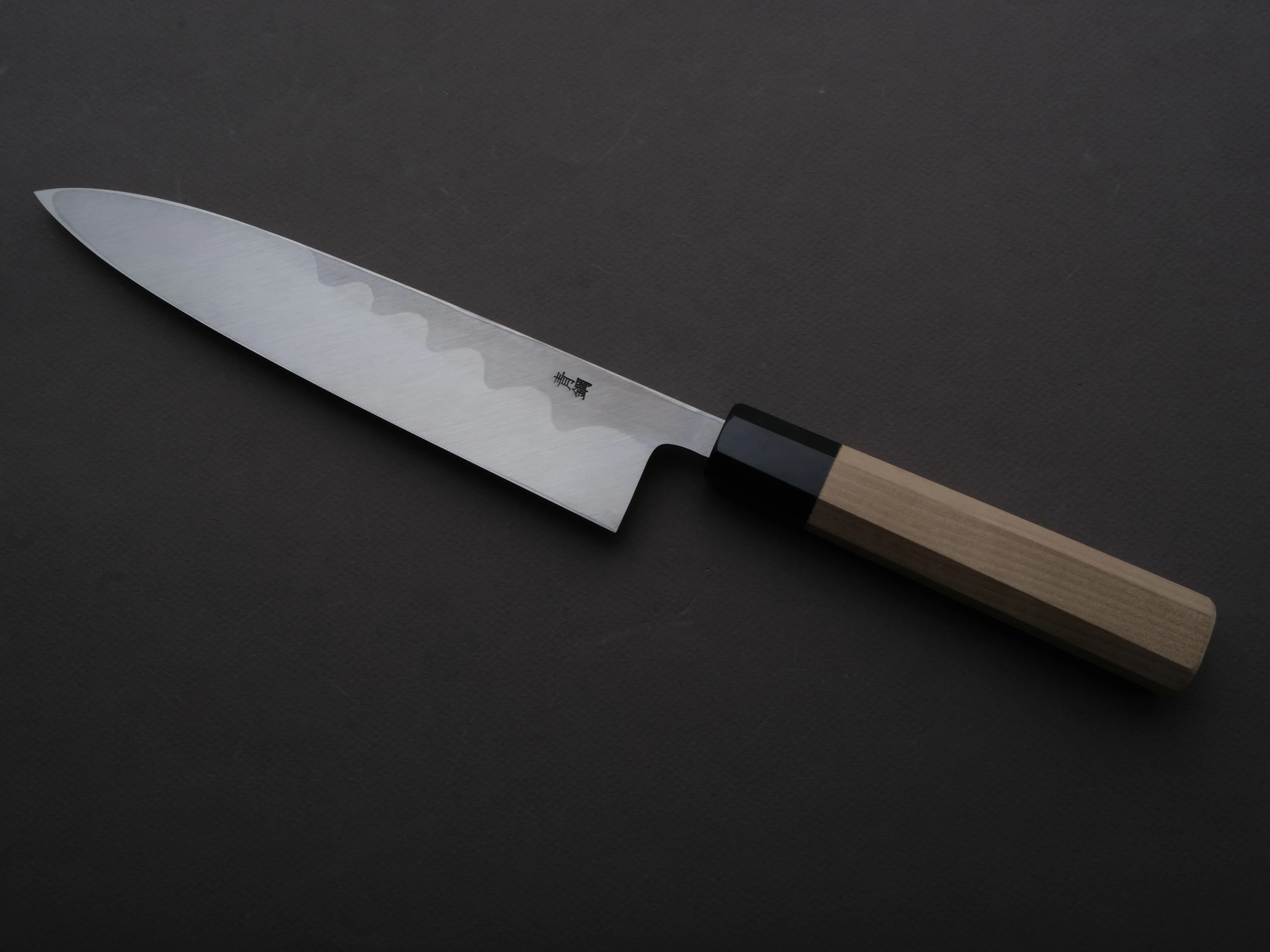 Hitohira - Kikuchiyo x Manzo - Blue #2 - Mioroshi Deba - 210mm - Magnolia Handle - Saya - Image 2