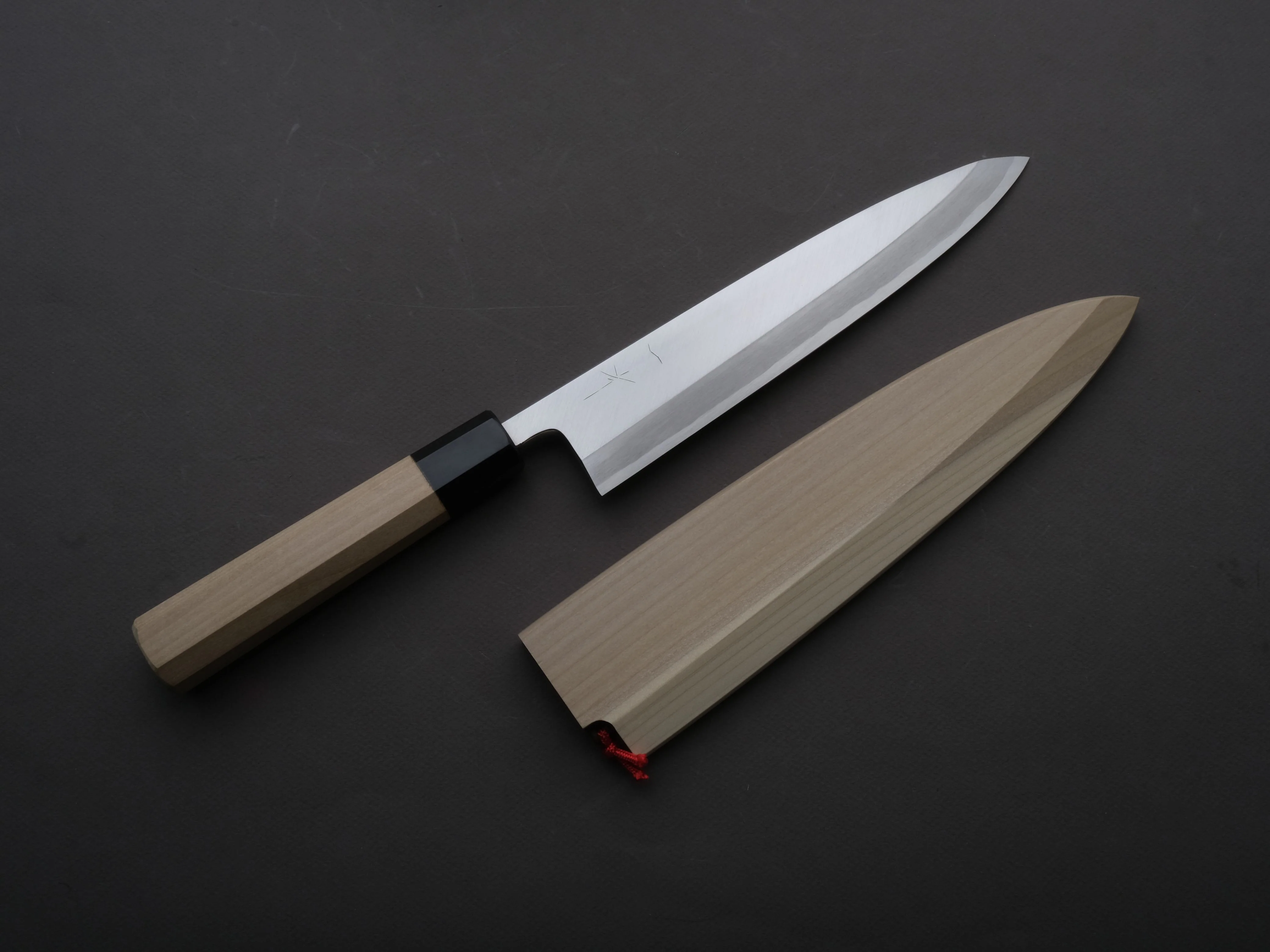 Hitohira - Kikuchiyo x Manzo - Blue #2 - Mioroshi Deba - 210mm - Magnolia Handle - Saya - Image 7