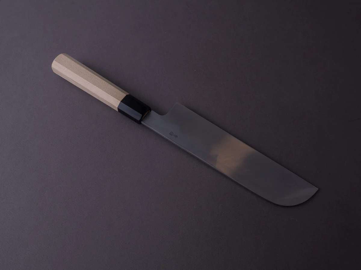 Hitohira - Kikuchiyo x Manzo - Blue #2 - 210mm Kamagata Usuba - Ho Wood Handle - Image 4