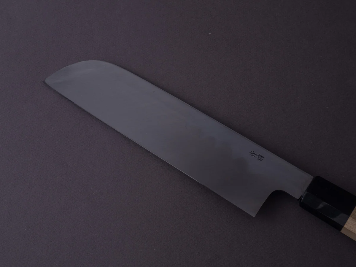 Hitohira - Kikuchiyo x Manzo - Blue #2 - 210mm Kamagata Usuba - Ho Wood Handle - Image 6