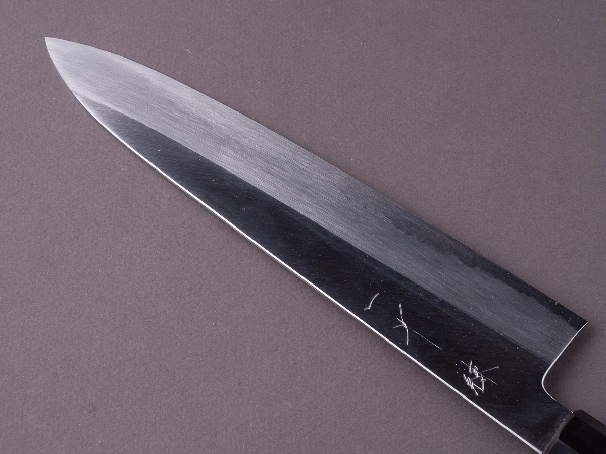 Hitohira - Kikuchiyo x Ren - Blue #2 - 240mm Gyuto - Magnolia Handle - Image 3