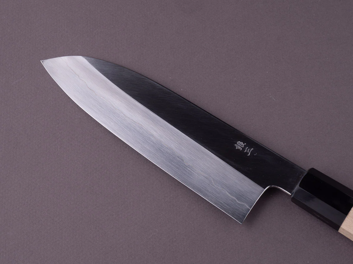Hitohira - Kikuchiyo x Ren - Silver #3 - 180mm Santoku - Ho Wood - Image 4