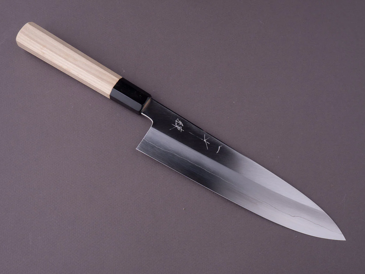 Hitohira - Kikuchiyo x Ren - Silver #3 - 210mm Gyuto - Magnolia Handle
