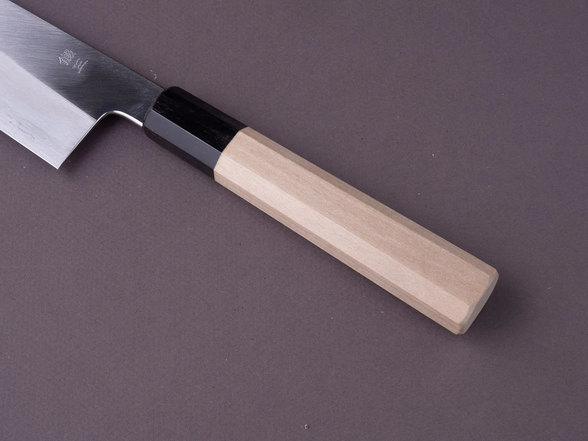 Hitohira - Kikuchiyo x Ren - Silver #3 - 210mm Gyuto - Magnolia Handle - Image 3