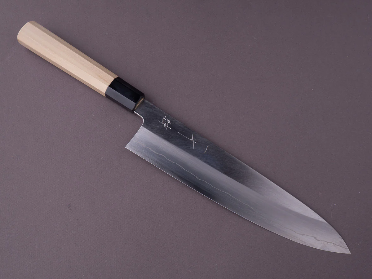Hitohira - Kikuchiyo x Ren - Silver #3 - 240mm Gyuto - Magnolia Handle