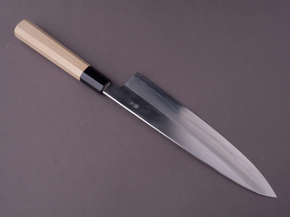Hitohira - Kikuchiyo x Ren - Silver #3 - 240mm Gyuto - Magnolia Handle - Image 3