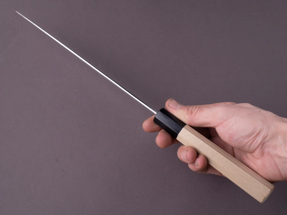 Hitohira - Kikuchiyo x Ren - Silver #3 - 240mm Gyuto - Magnolia Handle - Image 9