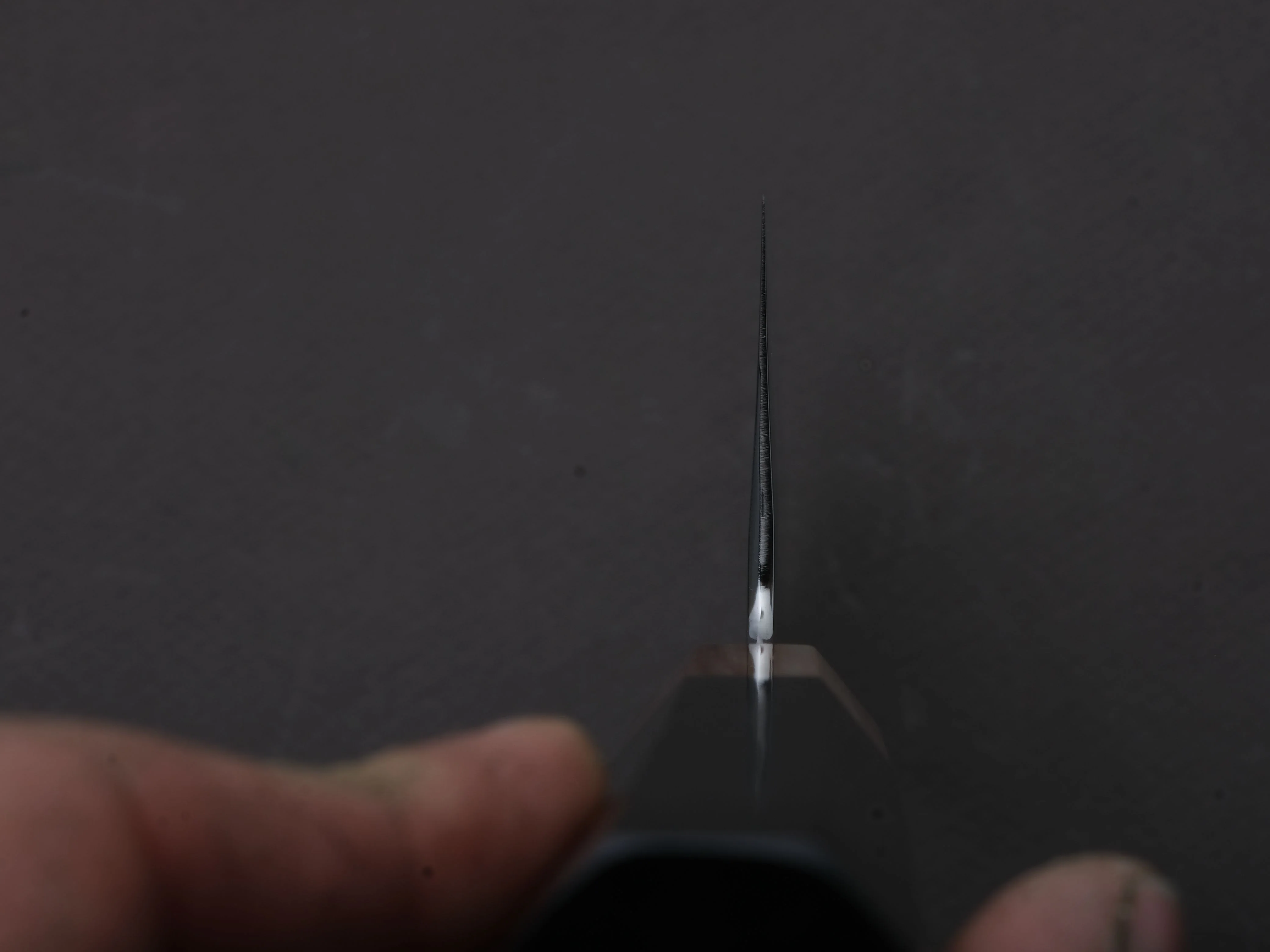 Hitohira - Kikuchiyo x Ren - Silver #3 - Nakiri - 180mm - Ebony Handle - Image 6