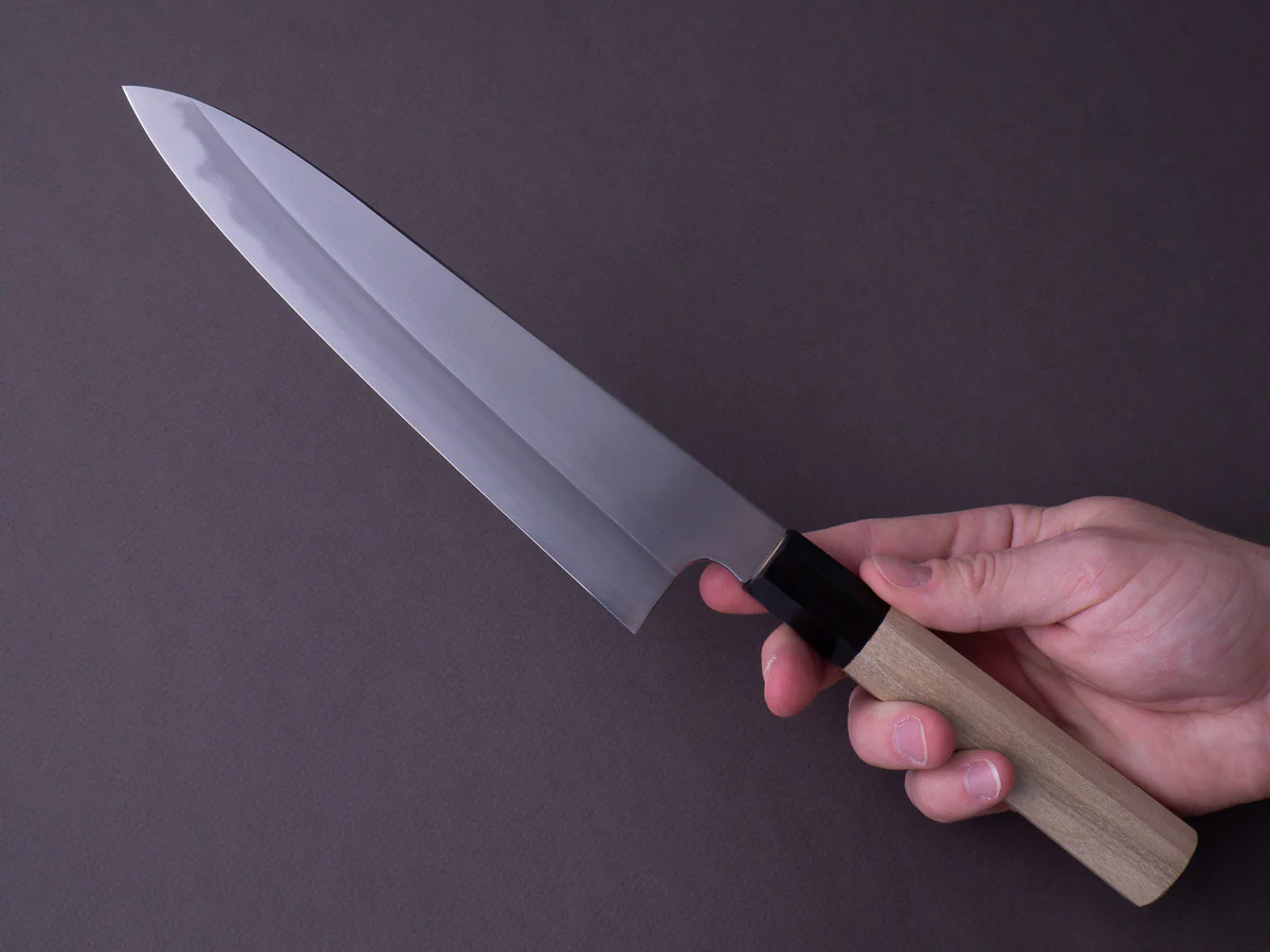 Hitohira - Kikuchiyo x Ren - White #2 - 210mm Gyuto - Ho Wood Handle - Image 6