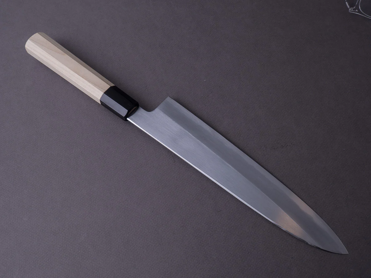 Hitohira - Kikuchiyo x Ren - White #2 - 240mm Gyuto - Ho Handle - Image 2