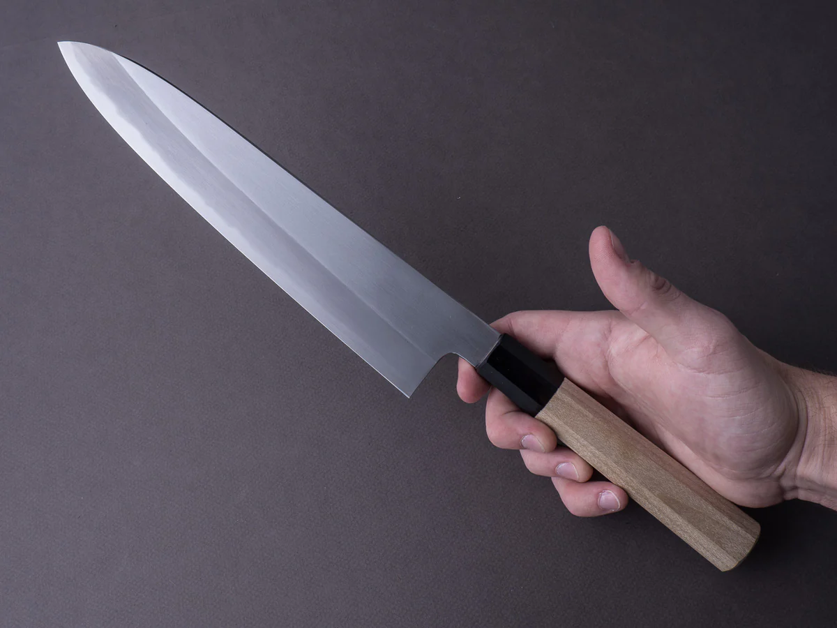 Hitohira - Kikuchiyo x Ren - White #2 - 240mm Gyuto - Ho Handle - Image 6