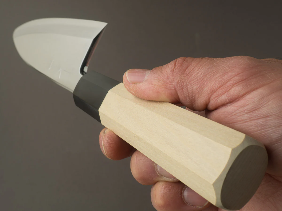 Hitohira - Kikuchiyo x Rikichi - Ginsan - Deba - 150mm - Ho Wood Handle - Saya - Image 10