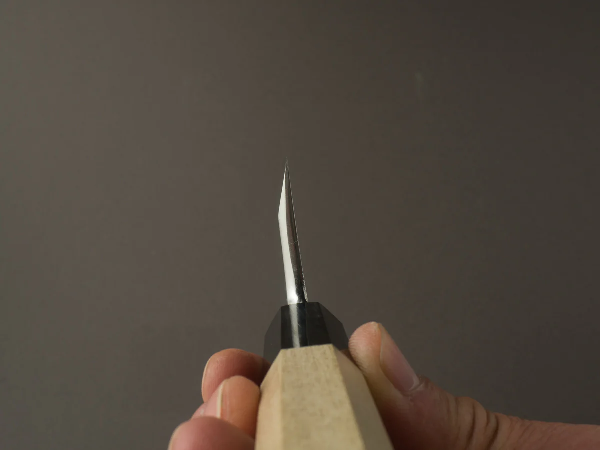 Hitohira - Kikuchiyo x Rikichi - Ginsan - Deba - 150mm - Ho Wood Handle - Saya - Image 9