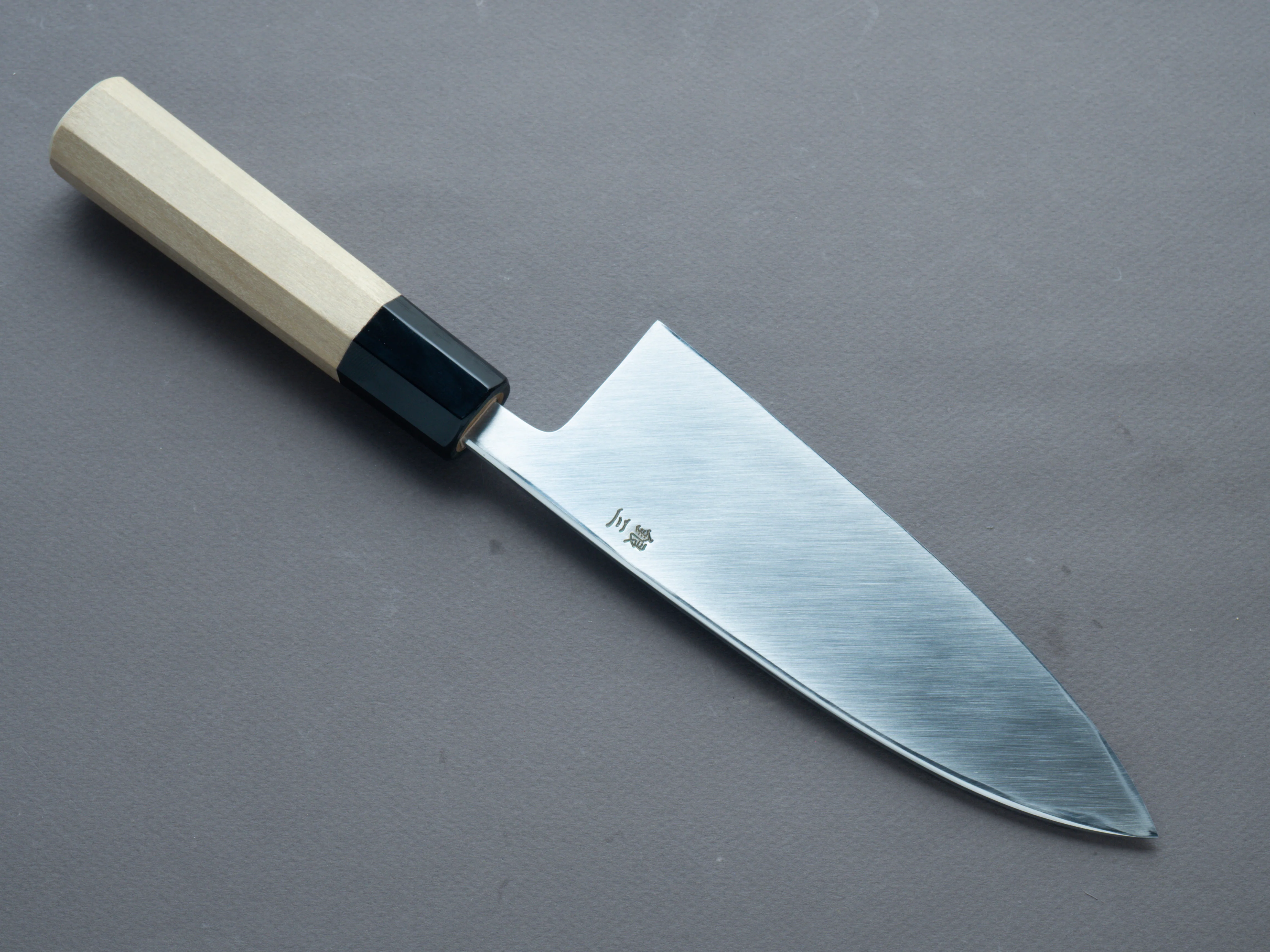 Hitohira - Kikuchiyo x Rikichi - Silver #3 - 165mm - Deba - Ho Wood Handle (Saya) - Image 3