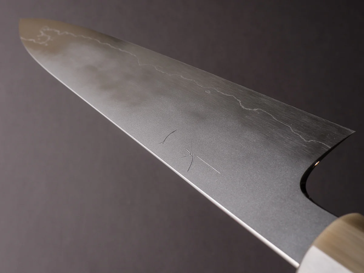 Hitohira - Kikuchiyo x Yohei - Ginsan Kasumi - 270mm Gyuto - Ebony Handle - Image 12