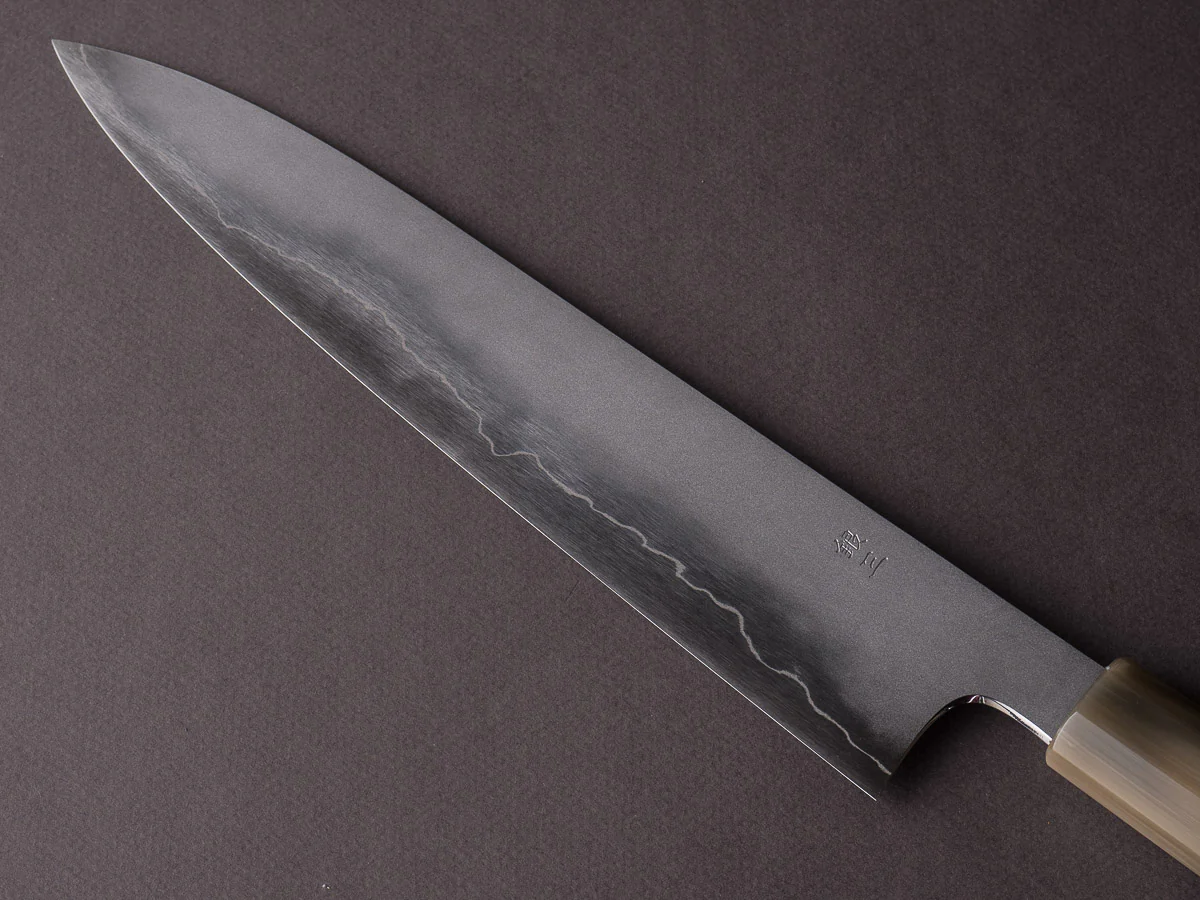 Hitohira - Kikuchiyo x Yohei - Ginsan Kasumi - 270mm Gyuto - Ebony Handle - Image 3
