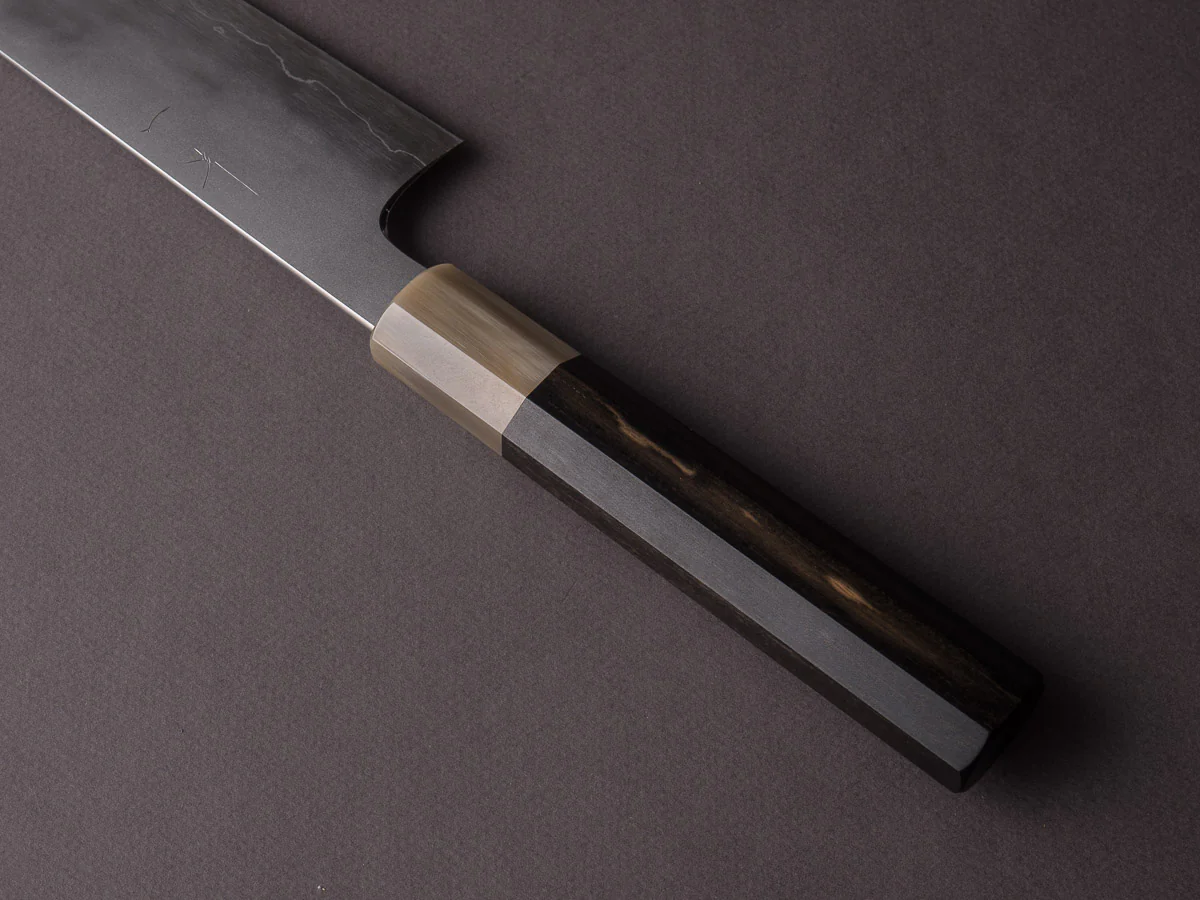 Hitohira - Kikuchiyo x Yohei - Ginsan Kasumi - 270mm Gyuto - Ebony Handle - Image 4