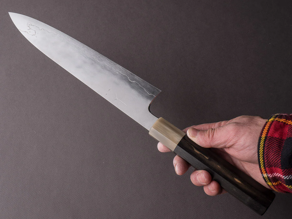 Hitohira - Kikuchiyo x Yohei - Ginsan Kasumi - 270mm Gyuto - Ebony Handle - Image 5