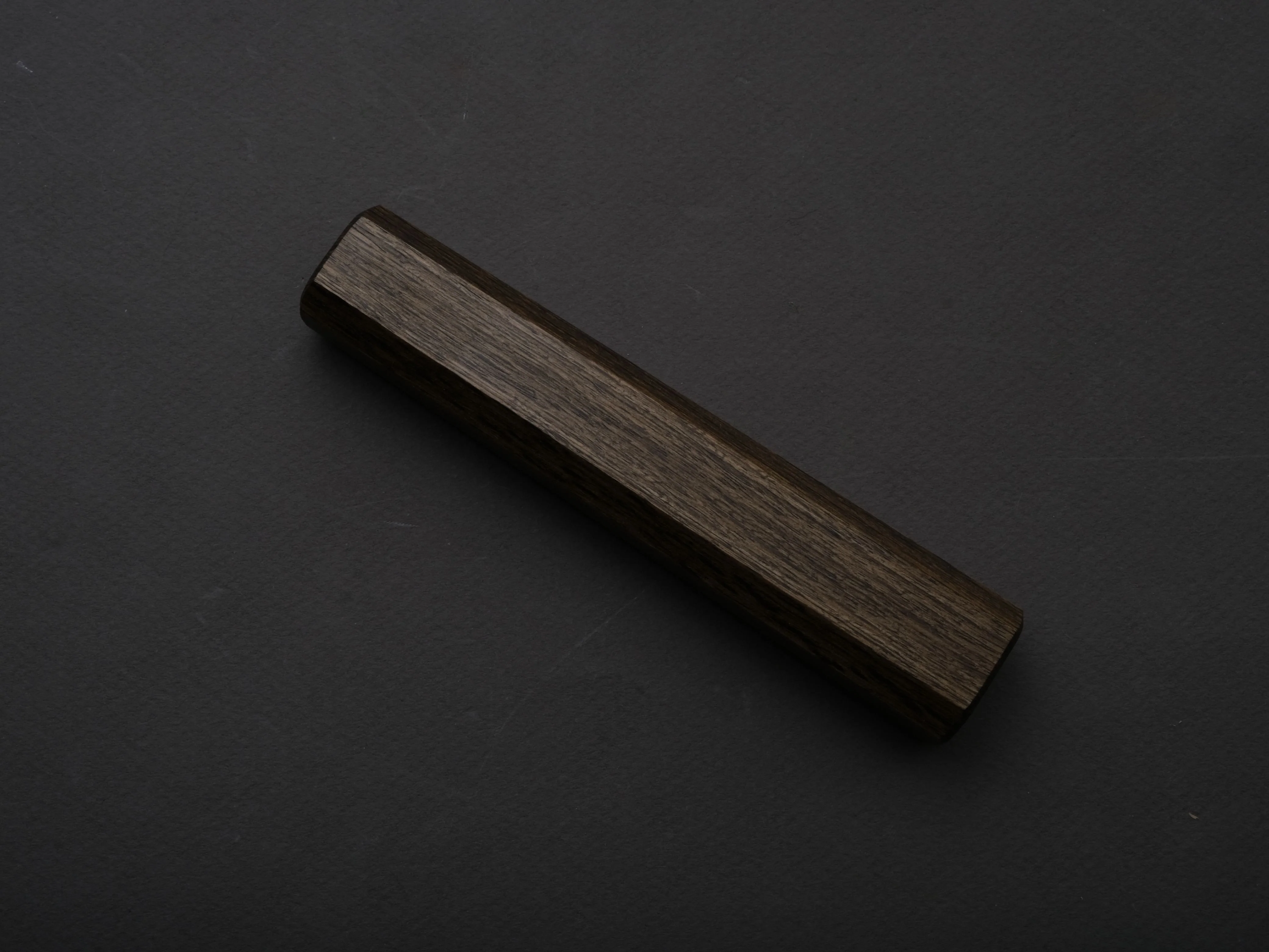 Hitohira - KMT - Handle - Lacquered Dark Oak - 130mm - Octagonal
