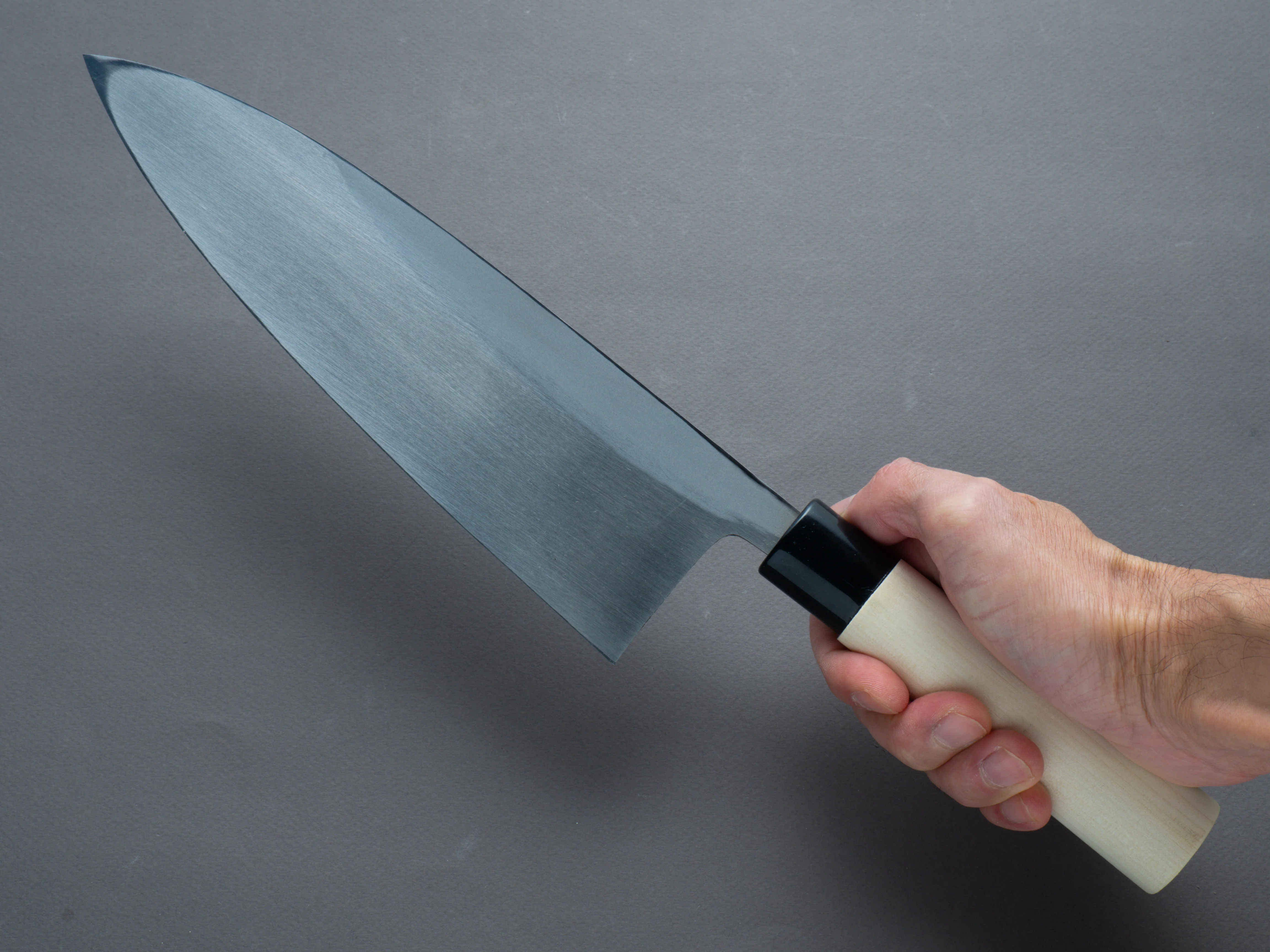 Hitohira - Kurouchi - White #2 - Shakekiri - 240mm - Poplar Handle - Image 6