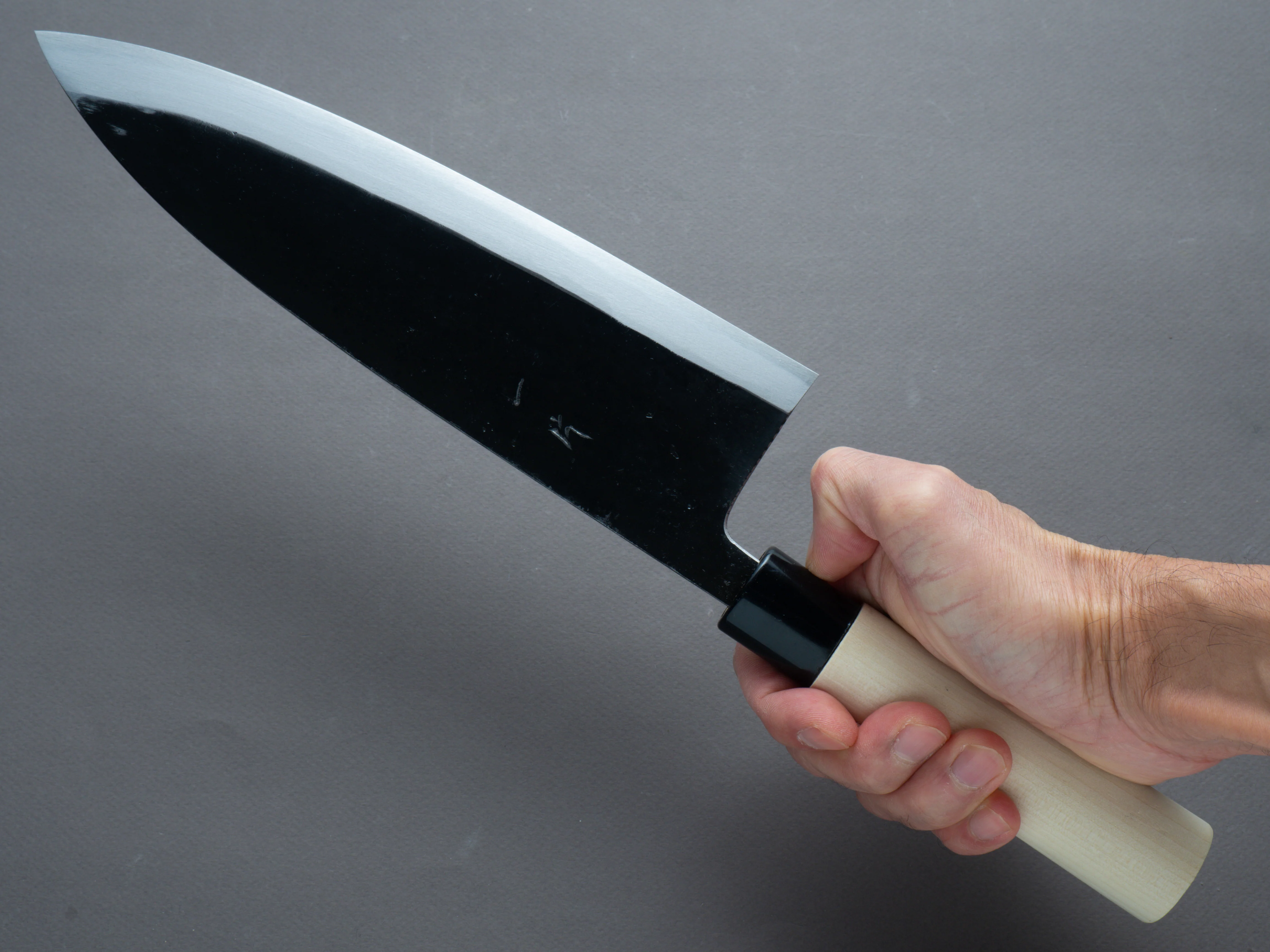 Hitohira - Kurouchi - White #2 - Shakekiri - 240mm - Poplar Handle - Image 7